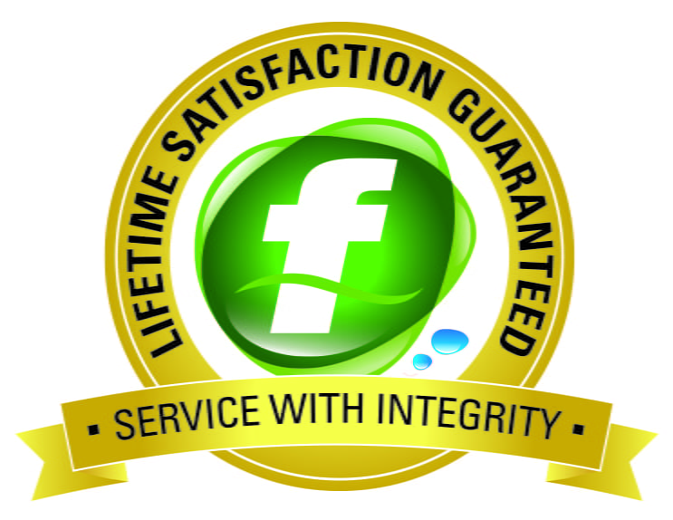 Fluid Plumbing satisfaction guarenteed logo