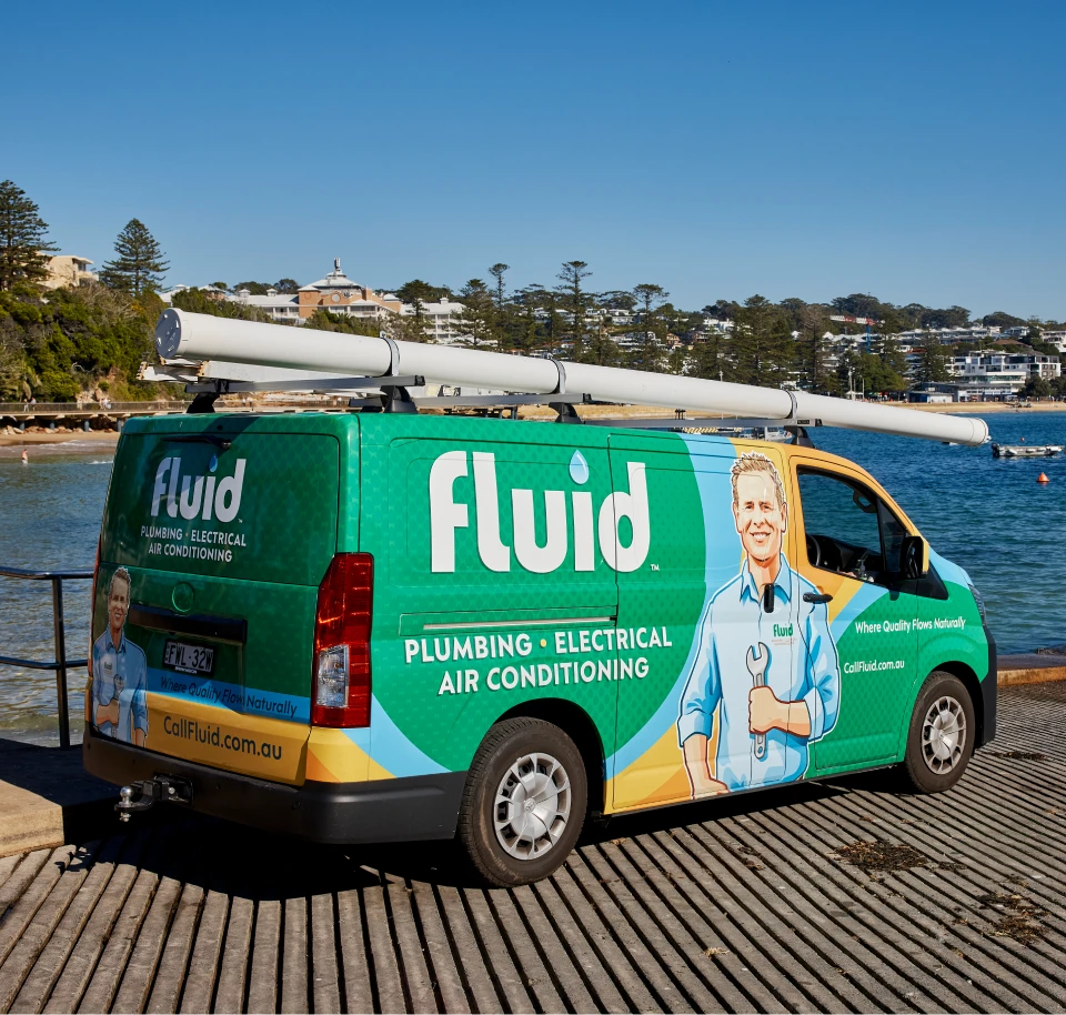 fluid hot water installation