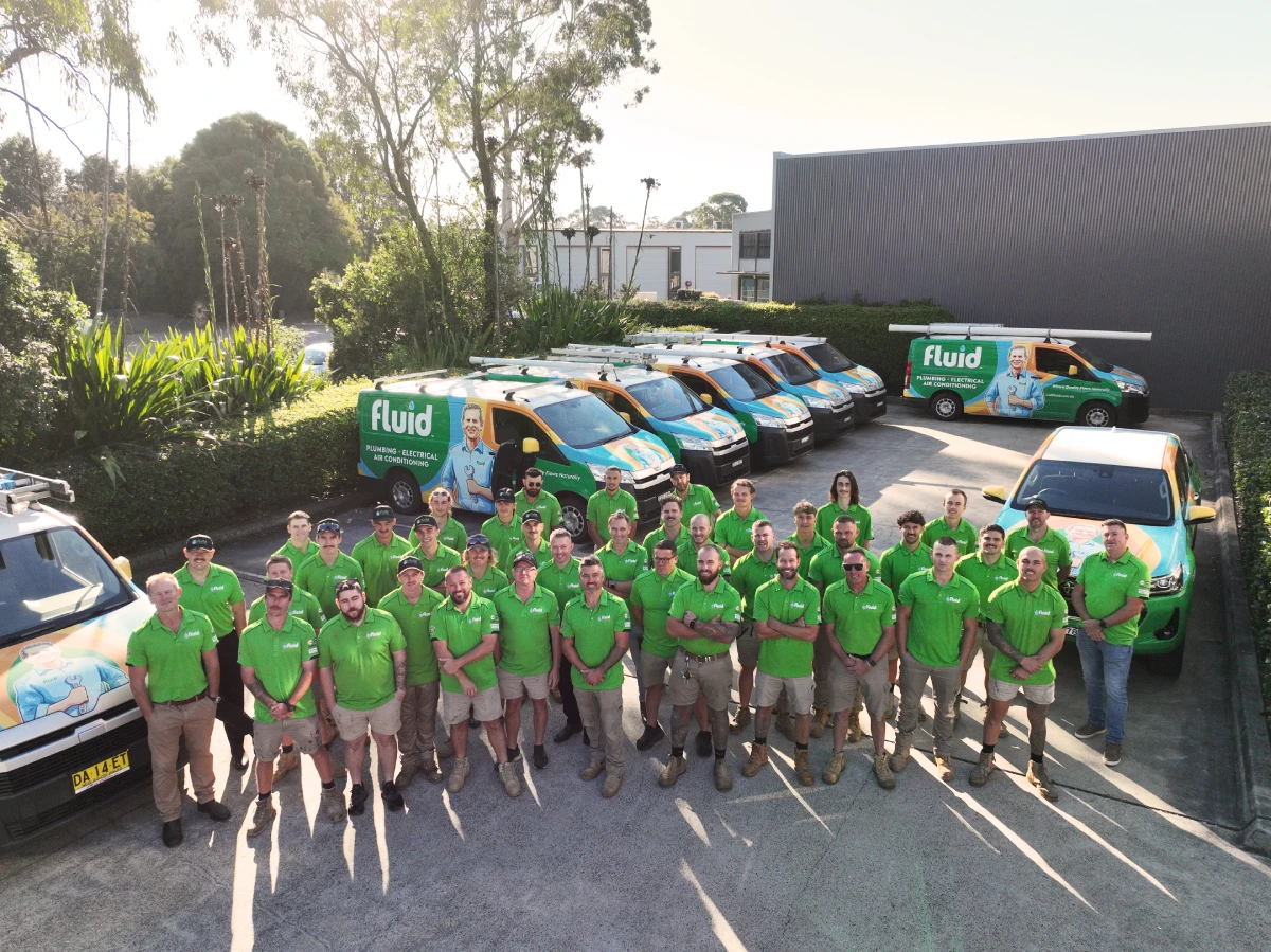 fluid team aerial view